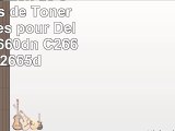 Doitwiser  Pack de 5 Cartouches de Toner Compatibles pour Dell C2660 C2660dn C2665dn