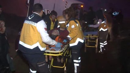 Konya'da Yolcu Otobüsü Devrildi: 11 Yaralı