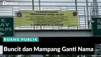 #1MENIT | Buncit dan Mampang Ganti Nama