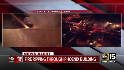 Fire breaks out at Phoenix commercial building