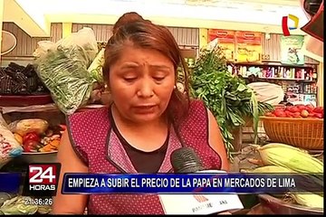 Comerciantes empiezan a subir precio de la papa en mercados de lima