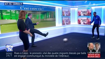Petite séance de foot en salle ce matin sur le plateau de Première édition ⚽