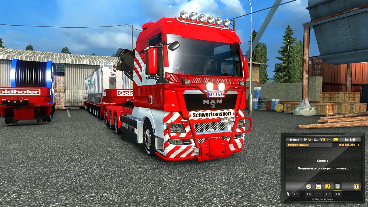 Euro Truck Simulator 2 MAN TGX new HEAVY LOAD