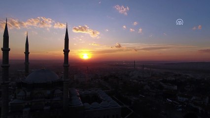 Edirne'de doyumsuz gün batımı