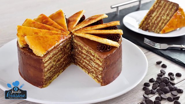 Tort Dobos | Dobos torte (CC Eng Sub) | JamilaCuisine