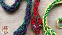 How To Finger Knit A Snake Diy Finger Knitting Projects No Sew