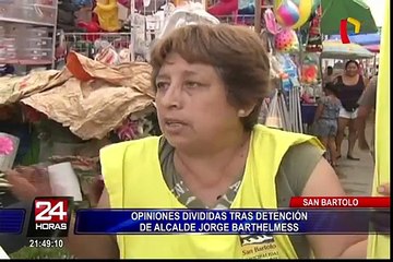 San Bartolo: comerciantes prefirieron no opinar sobre detención a alcalde Barthtelmess