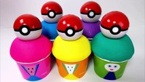 Superhero Ice cream Scoops Pokemon Surprise Eggs Pla-Doh Finger Family Nursery Rhymes Learn Colors