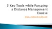 5 Key Tools while Pursuing a Distance Management Course | Correspondence MBA | Online MBA | MIT School of Distance Education