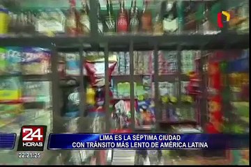 Lima es la séptima ciudad con tránsito más lento de América latina