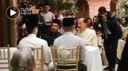 Vincent Tan berpantun di majlis pernikahan anak