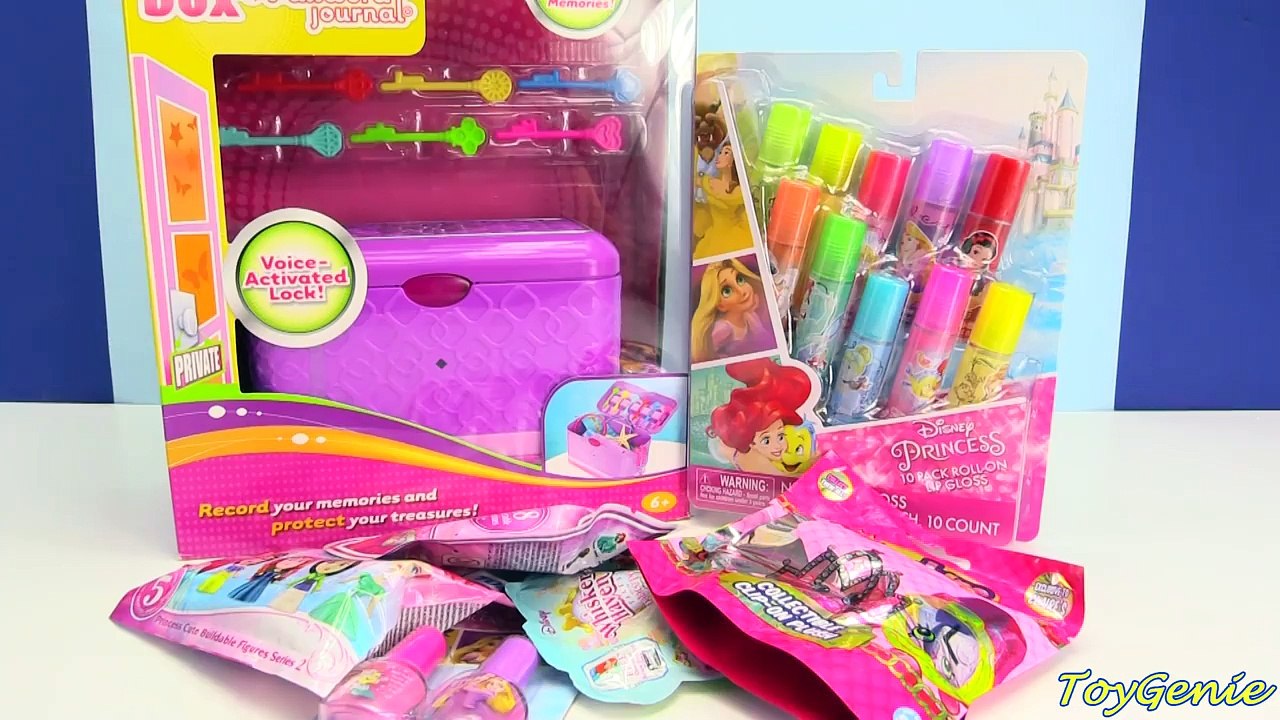 Secret Keepsake Password Journal Box with Disney Princess Lip Balms and Surprises