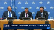 i24NEWS DESK | Abbas to address UN security council Feb. 20 | Friday, February 2nd 2018