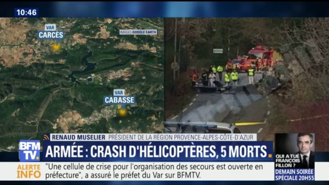 Crash d’hélicoptères dans le Var: C’est un désastre , confie le président de la Région Provence-Alpes-Côte-D’azur