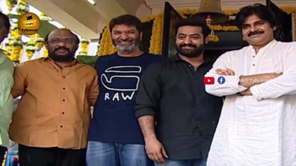 #NTR28 Movie Opening Highlights 3   Jr. NTR   #Pawan Kalyan   Trivikram Srinivas   Crazy Tollywood