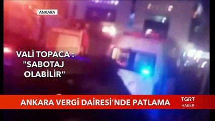 Ankara Vergi Dairesi'nde Patlama
