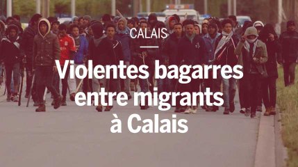 Video herunterladen: Violentes bagarres entre migrants à Calais : Gérard Collomb s’est rendu sur place