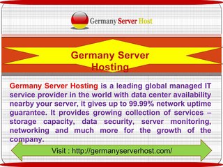 Cheap And Best Germany Server Hosting Provider Company
