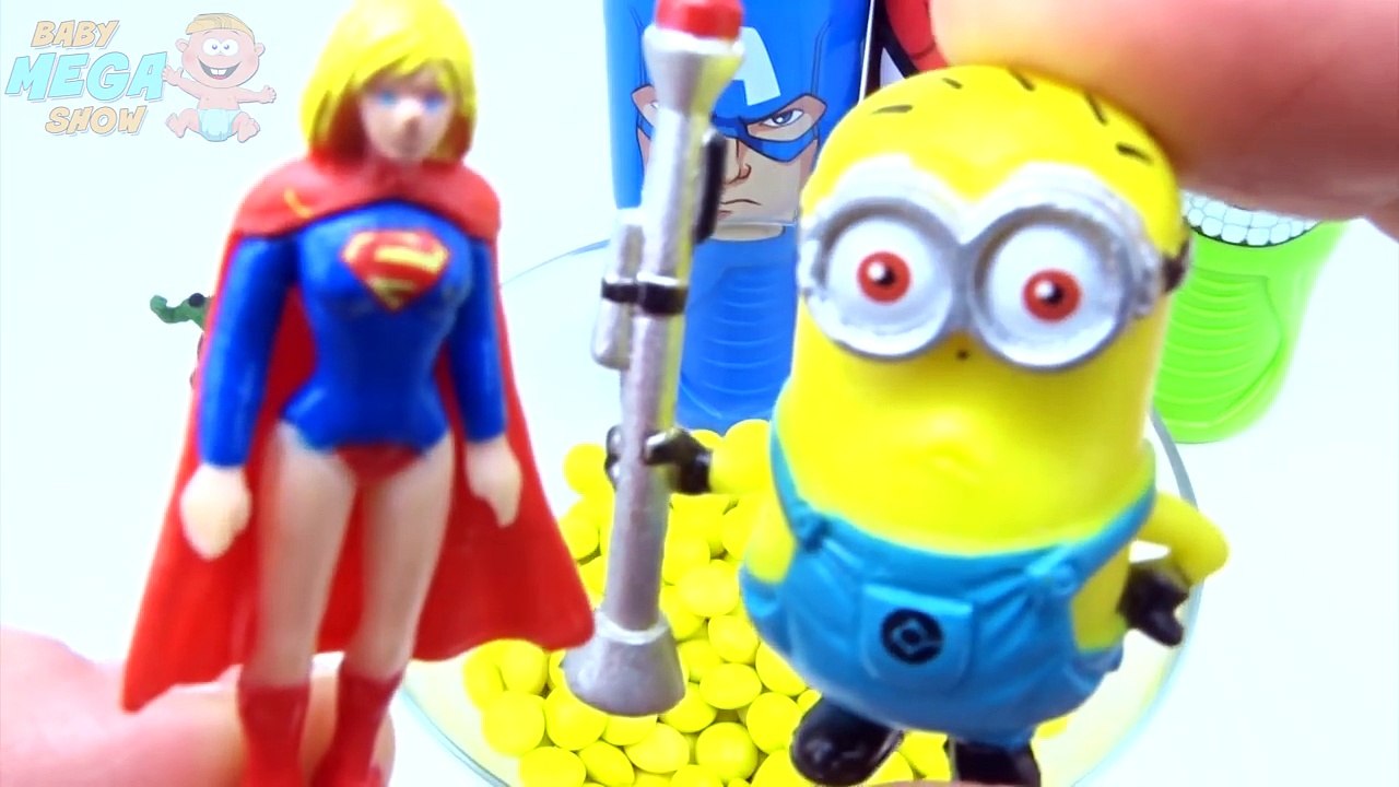 Superhero Bottles Play Doh Balls Cups Surprise Toys Learn Colors Finger Family Nursery Rhymes