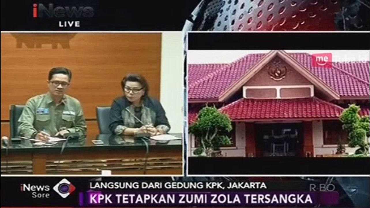 KPK Tetapkan Zumi Zola sebagai Tersangka