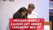 Meghan Markle laughs off awards ceremony mix-up