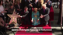La star italienne Gina Lollobrigida honorée à Hollywood