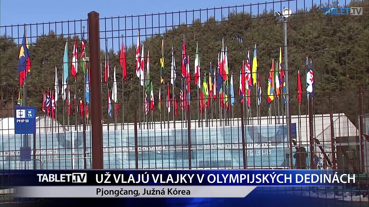 V dejisku olympijských hier už vyvesili vlajky krajín športovcov