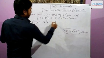 Polynomials cbse 10 class maths in Hindi & English part- #7
