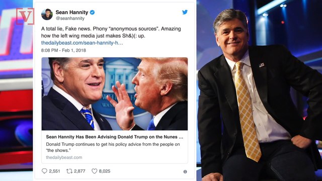 Sean Hannity Claims 'Fake News' Over Report He's Advising Trump To Release the Nunes Memo