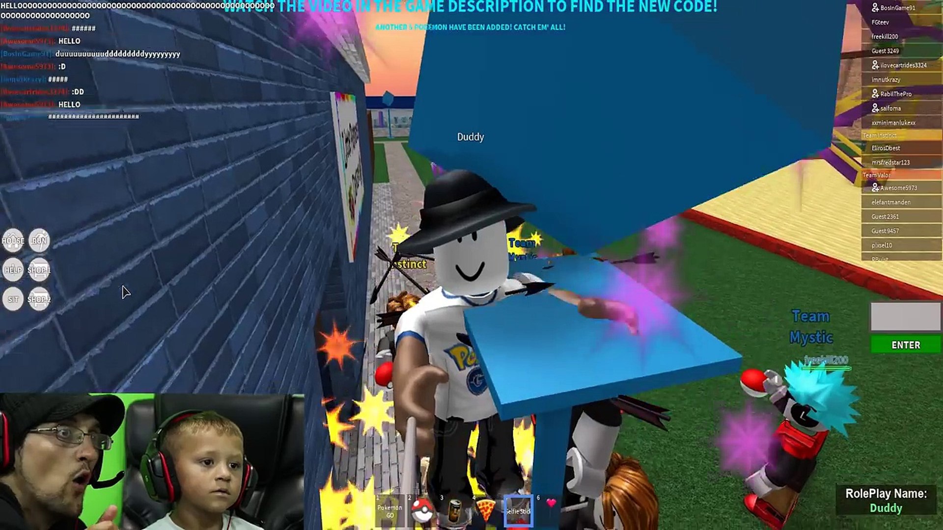 chase and duddy playing roblox