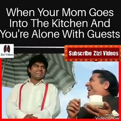 When Your Mom Goes Into The Kitchen And You're Alone With Guests