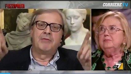 Furiosa  lite tra Sgarbi e Formigli