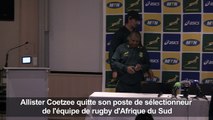 Rugby: Coetzee quitte son poste de sélectionneur des Springboks