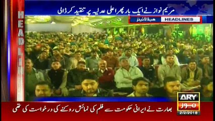 Headlines 1900 2nd February 2018