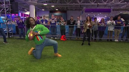 WHAT AN ARM: Melvin Ingram can throw the ball 100 yards