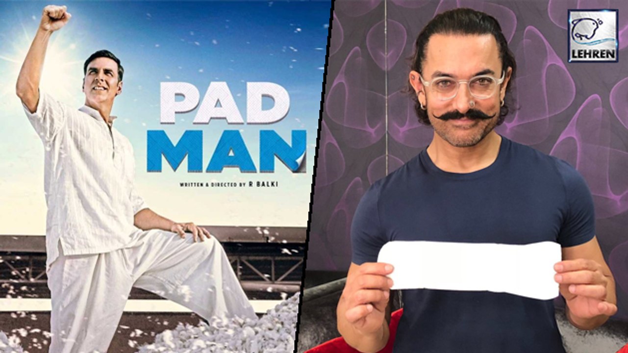 Aamir Khan Poses With Sanitary Pad In 'PadMan Challenge' | Akshay Kumar Sonam Kapoor