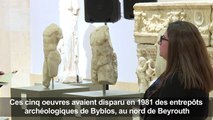 Le Liban célèbre le retour de cinq pièces d'antiquité volées