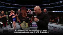 UFC 214: Confira a entrevista de Cris Cyborg no octógono