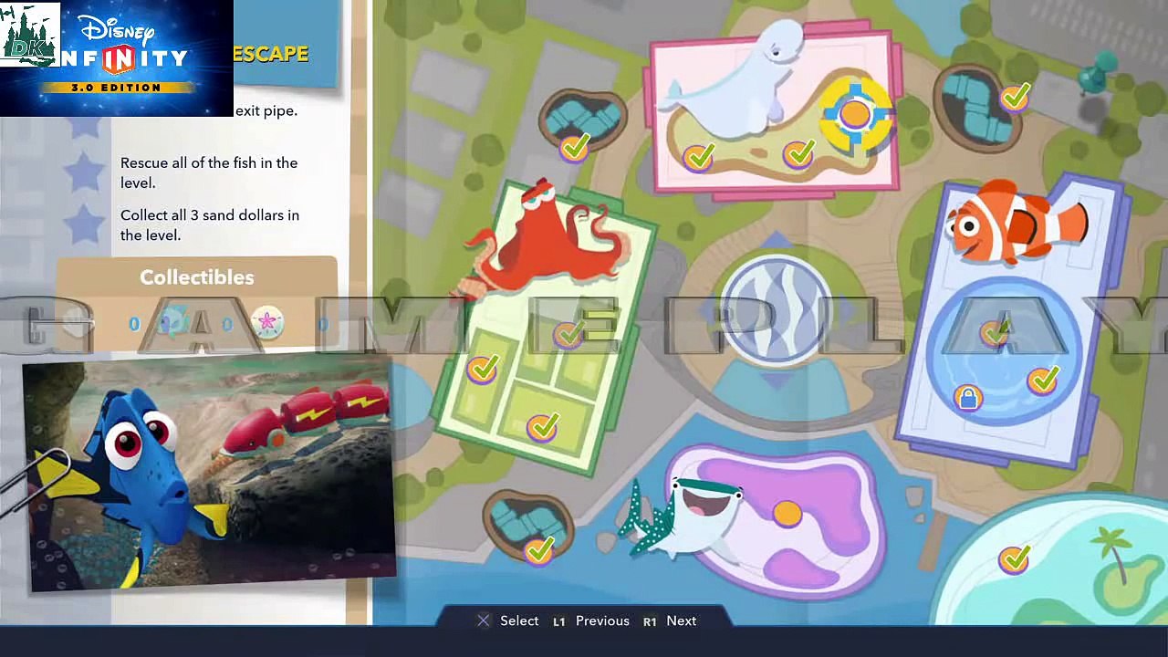 Touch Pool Escape | Finding Dory Playset | Disney Infinity 3.0 Gameplay