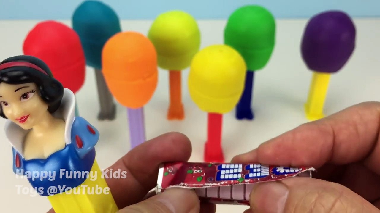 Pez Candy Dispenser Play Doh Lollipops Surprise Toys Learn Colours and Learn to Count From 1 to 10