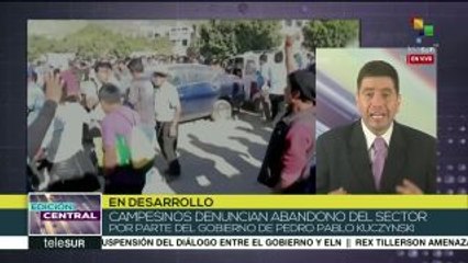 Perú: represión a protestas de campesinos en paro deja 2 muertos
