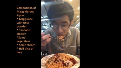 #noelthenstick5 - Maggi Goreng Ayam and Teh O Ais Dinner