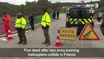 Five dead after two army helicopters collide in France