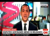MUST Watch CNN Breaking news: Trump White House released the GOP/Nunes Memo