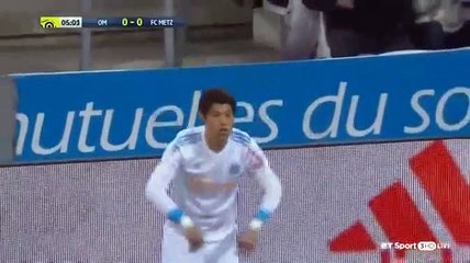 Morgan Sanson  Goal HD -Marseille	1-0	Metz 02.02.2018