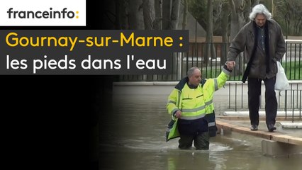 Gournay-sur-Marne :  les pieds dans l'eau