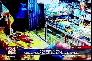 Arequipa: PNP captura a peligrosos ladrones que asaltaron un bodega