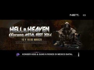 Entertainment News-Konser Kiss & Gun N Roses di Mexico batal