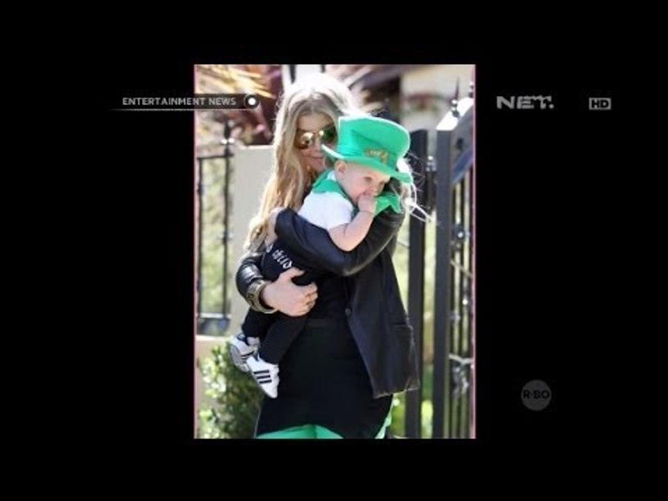 Fergie dan keluarga merayakan Sain Patricks Day