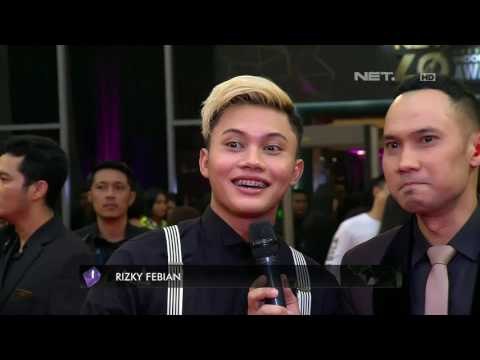 Gaya Rizky Febian di Red Carpet NET 4.0